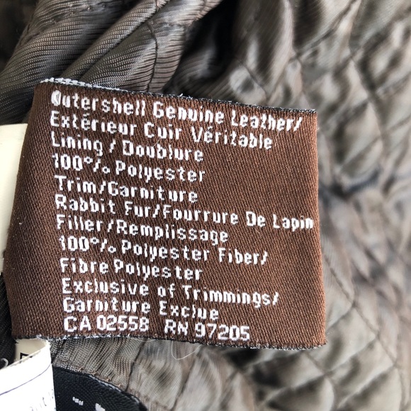 DANIER BROWN LEATHER JACKET W FUR - Picture 9 of 9